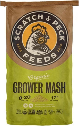 Chick feed Scratch and peck grower mash