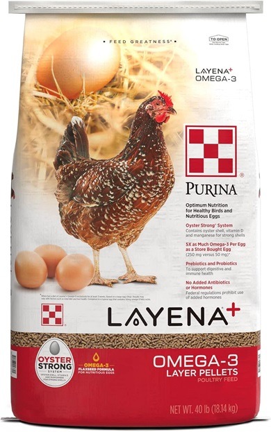 Purina Layena Omega 3 layer feed